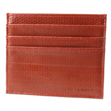 Load image into Gallery viewer, Elvis &amp; Kresse Reclaimed Firehose Triple Card Holder - Life Before Plastic
