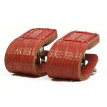 Load image into Gallery viewer, Elvis &amp; Kresse Reclaimed Firehose Wraparound Cufflinks - Life Before Plastic
