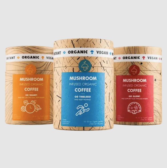 Mushroom Cups Instant Coffee Bundle