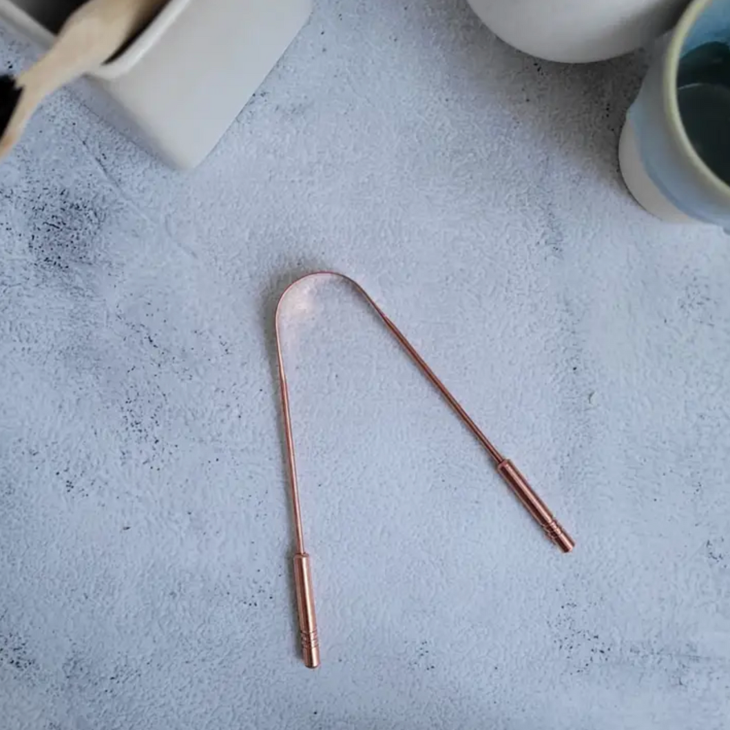 New Living Copper Tongue Scraper - Life Before Plastic