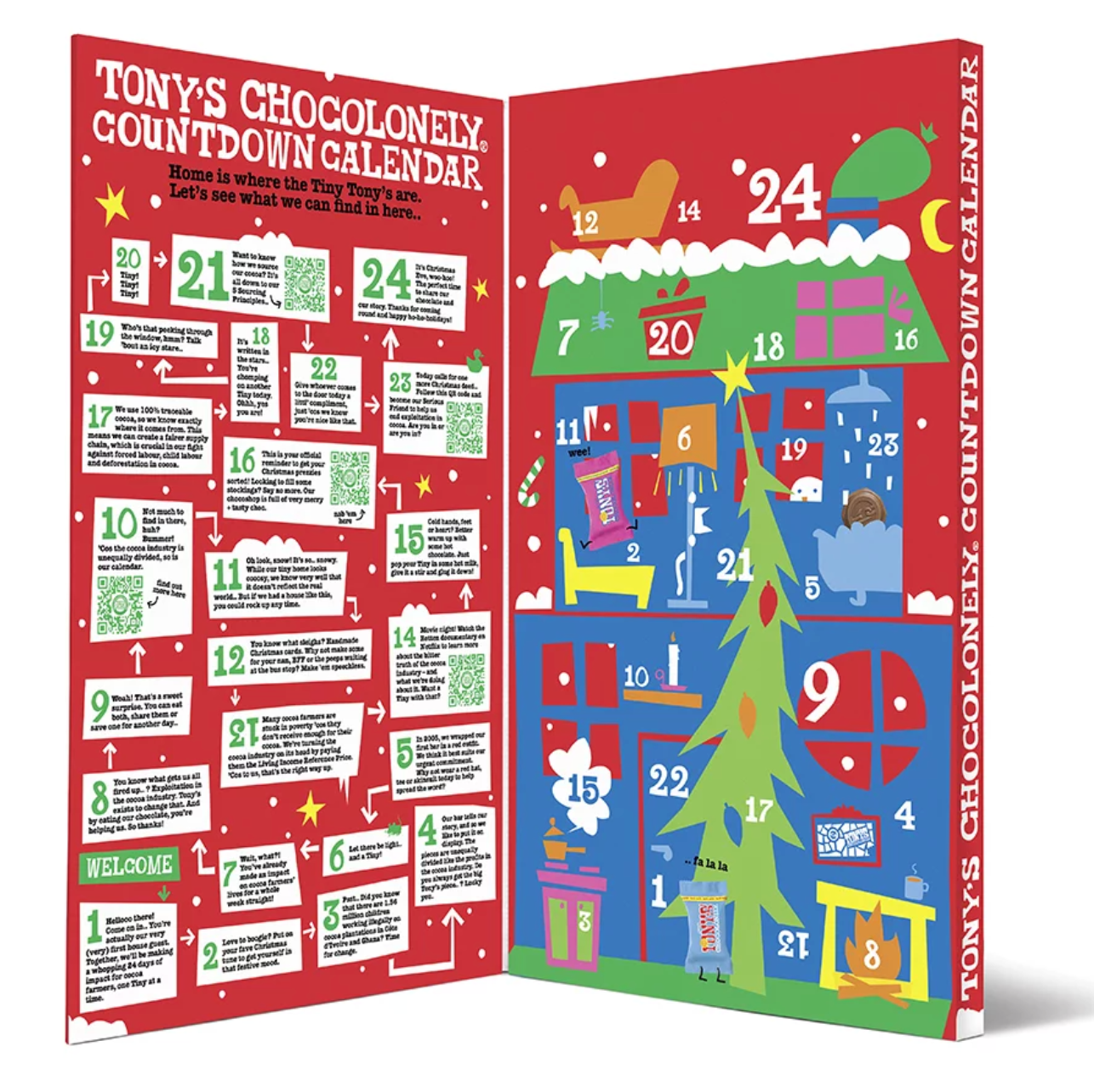 Tony's Chocolonely Countdown Advent Calendar - Life Before Plastic