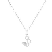 Load image into Gallery viewer, Vurchoo Silver Bumblebee Necklace - Life Before Plastic
