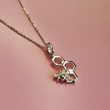 Load image into Gallery viewer, Vurchoo Silver Bumblebee Necklace - Life Before Plastic
