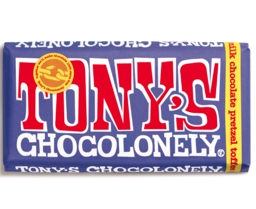 Dark Milk Chocolate - Pretzel & Toffee | Tony's Chocolonely | Life Before Plastik