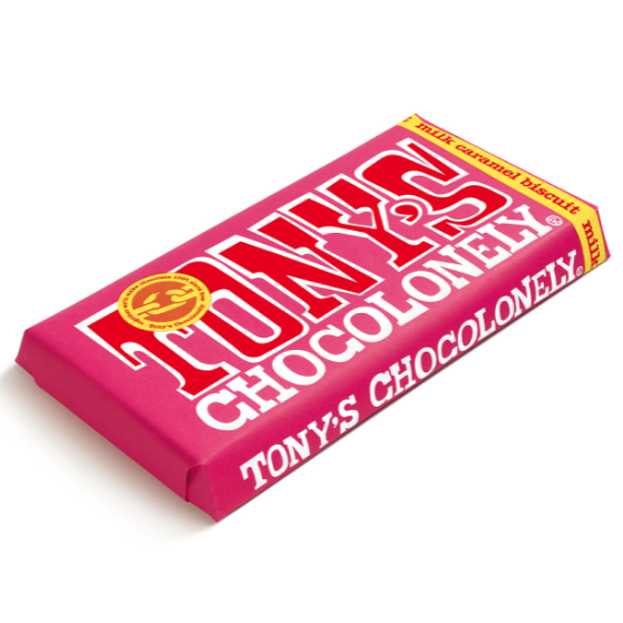 Milk Chocolate - Caramel Biscuit - Tony's Chocolonely - Life Before Plastik